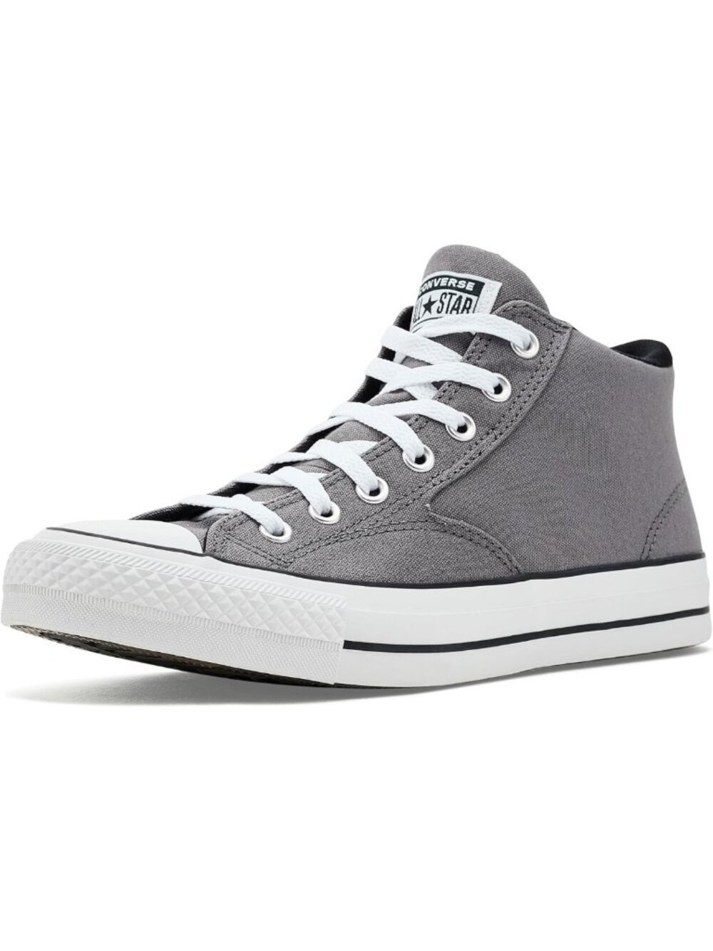 Stylish Canvas & Suede Mid Top Sneakers - Classic High-Top Design, Versatile